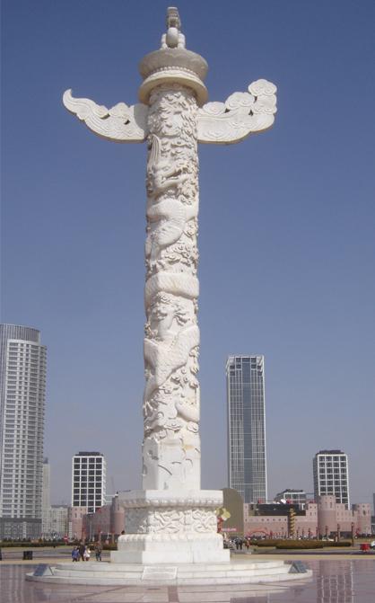 漢白玉石雕華表