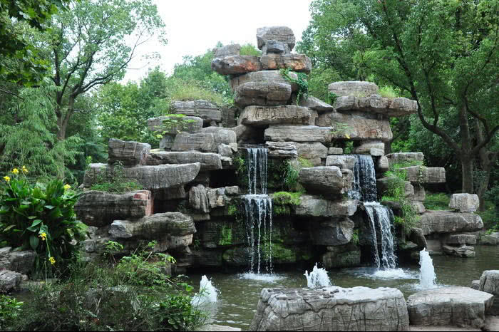 武漢庭院假山制作